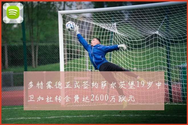 多特蒙德正式签约萨尔茨堡19岁中卫加杜转会费达2600万欧元